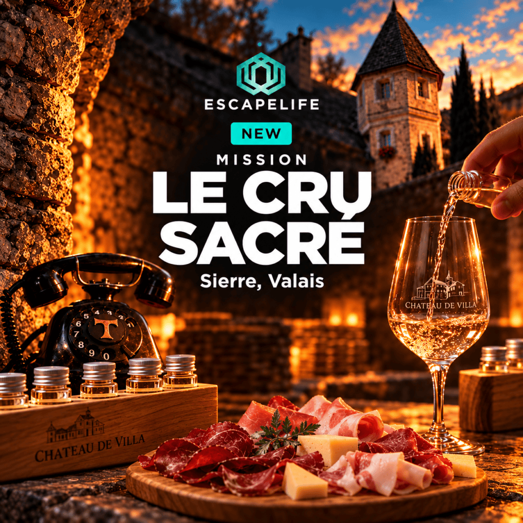 Le cru sacré du Valais Escape Game Sierre Suisse romande Le cru sacré du Valais Escape Game Sierre Suisse romande